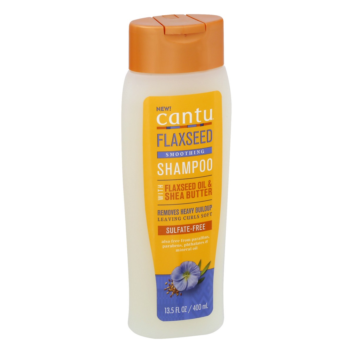 slide 2 of 12, Cantu Smoothing with Flaxseed Oil & Shea Butter Shampoo 13.5 oz, 13.5 oz