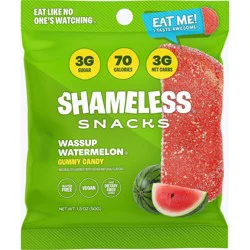 Shameless Snacks Wassup Watermelon Low Calorie Keto Gummies Candy - 1.8oz