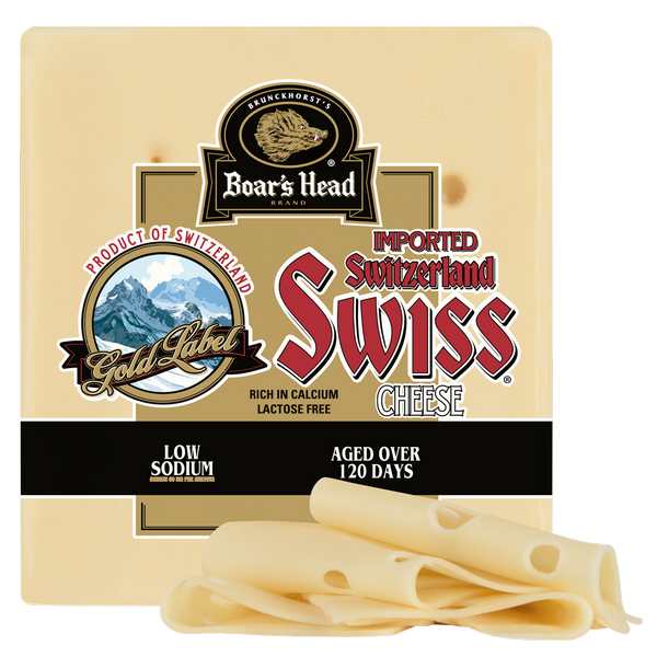 slide 1 of 1, Boar's Head Gold Label Imported Cubed Swiss Cheese, per lb