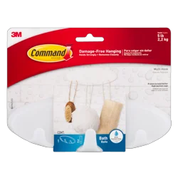 Command Bath Multi-Hook & Adhesive Strips, 1 ea