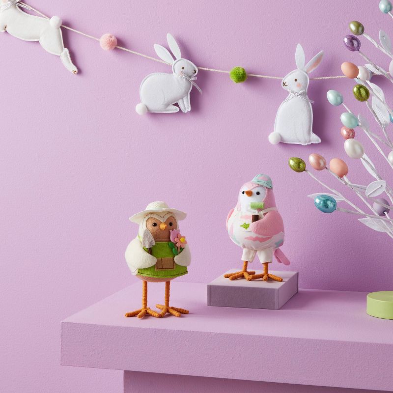 slide 2 of 3, Featherly Friends™ 'Deckle' Easter Figurine - Spritz™, 1 ct