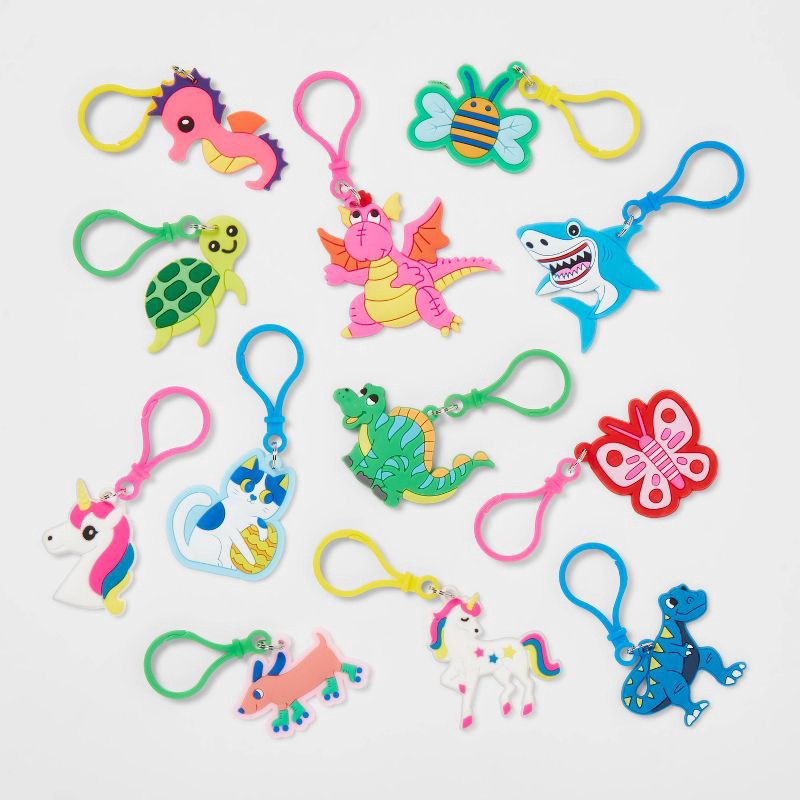 slide 1 of 3, Key Chains Easter Plastic Egg Fillers 12pc - Spritz™, 12 ct