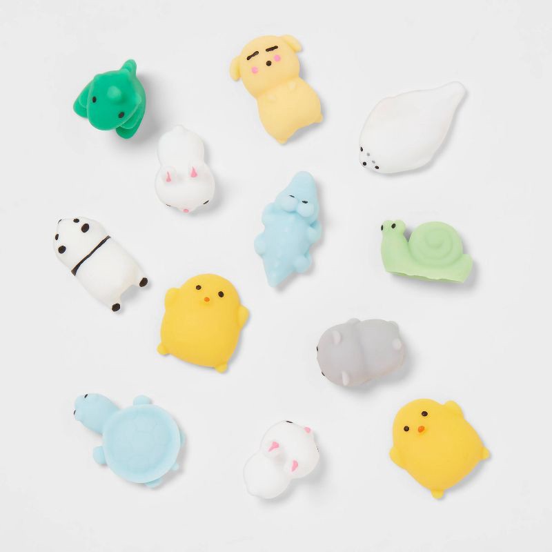 slide 1 of 3, Squishy Animal Easter Egg Fillers 12pc - Spritz™, 12 ct