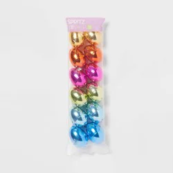 Metallic Fillable Easter Plastic Eggs 12pc - Spritz™