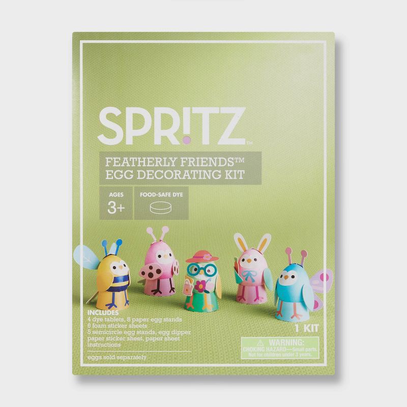 slide 1 of 3, Featherly Friends™ 4pc Easter Egg Decorating Kit - Spritz™, 4 ct