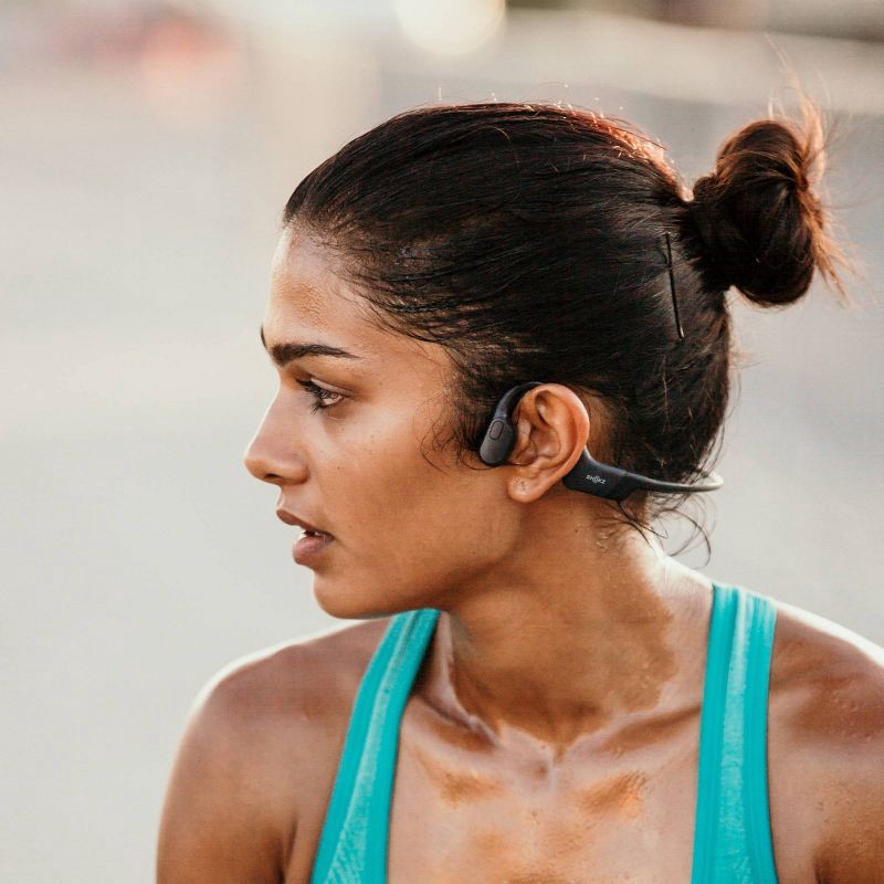 slide 9 of 10, Shokz OpenRun Mini Bluetooth Wireless Headphones - Black (S803-MN-BK-US): Open-Ear, USB, Water-Resistant, 1 ct