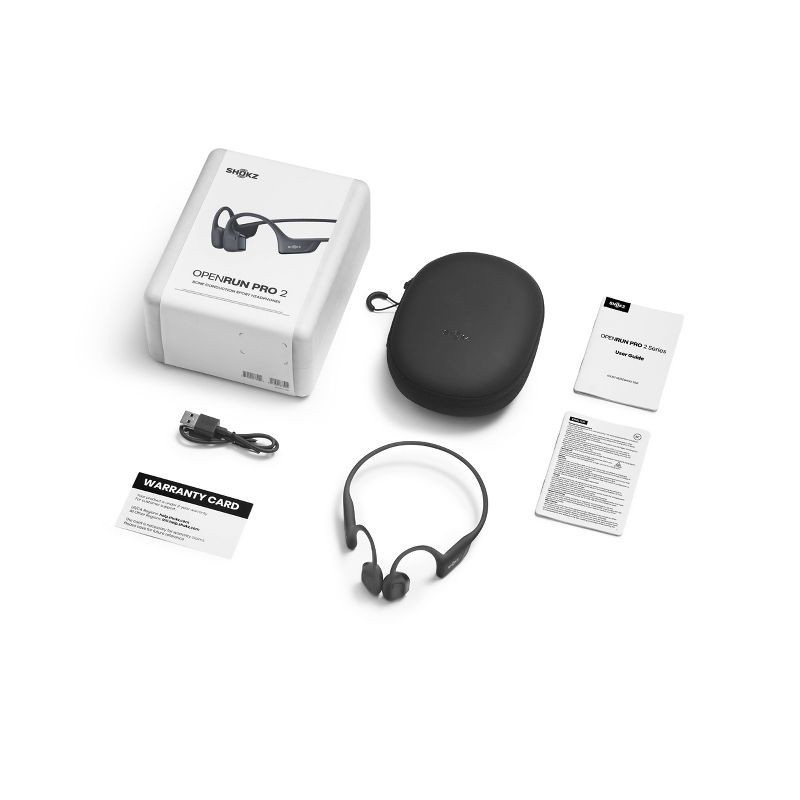 slide 5 of 8, Shokz OpenRun Pro 2 Bluetooth Wireless Headphones - Black (S820-ST-BK-US), 1 ct
