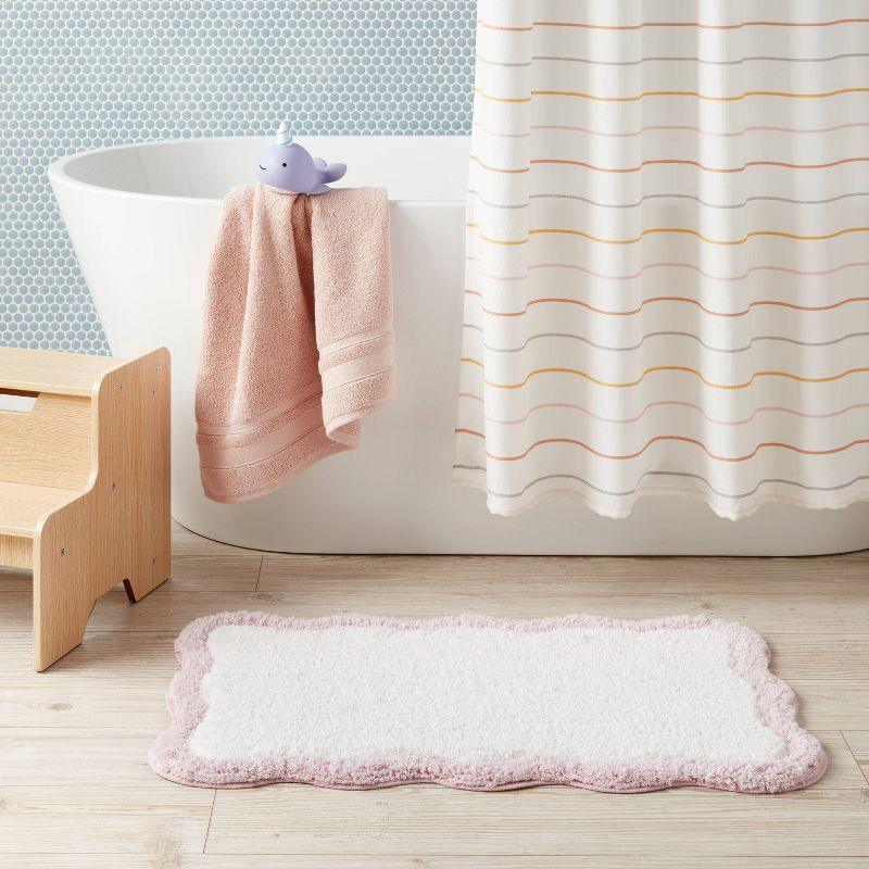 slide 2 of 4, Purple Wave Kids' Bath Rug - Pillowfort™, 1 ct