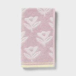 Floral Kids' Hand Towel Purple - Pillowfort™