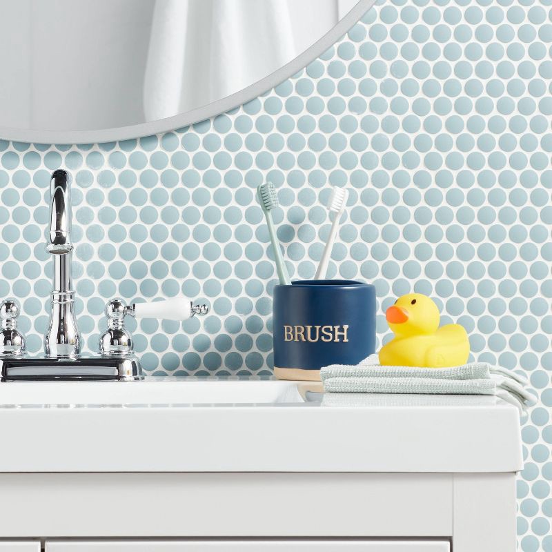 slide 2 of 3, Blue Kids' Toothbrush Holder - Pillowfort™, 1 ct