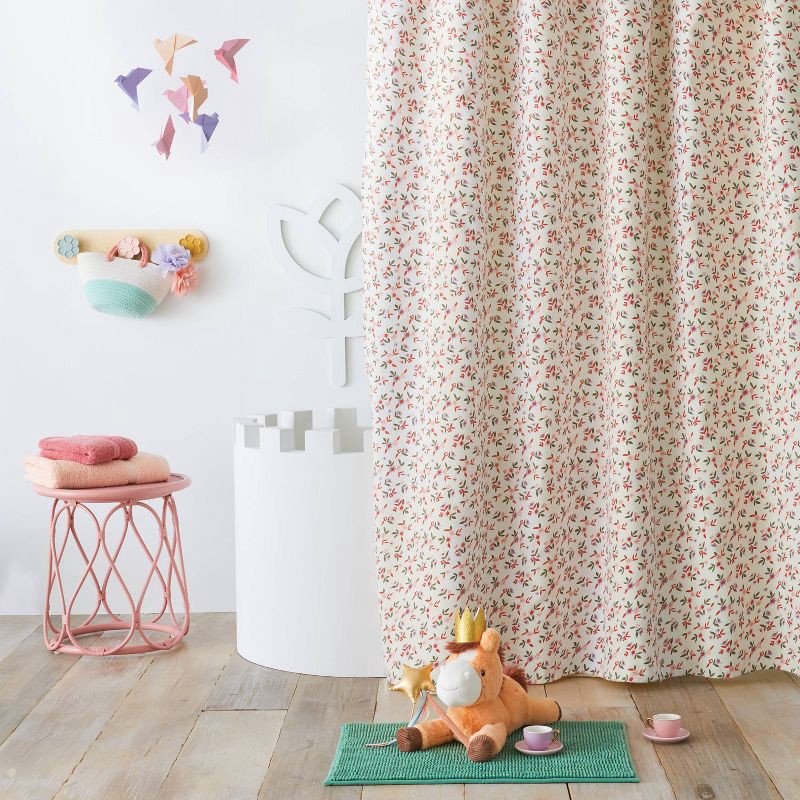 slide 1 of 1, Ditzy Flower Kids' Shower Curtain - Pillowfort™, 1 ct