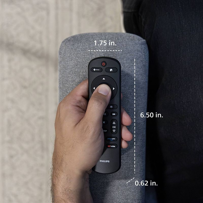 slide 6 of 7, Philips One-Touch Programming Streaming Replacement Remote: Infrared TV Accessory, 1 ct