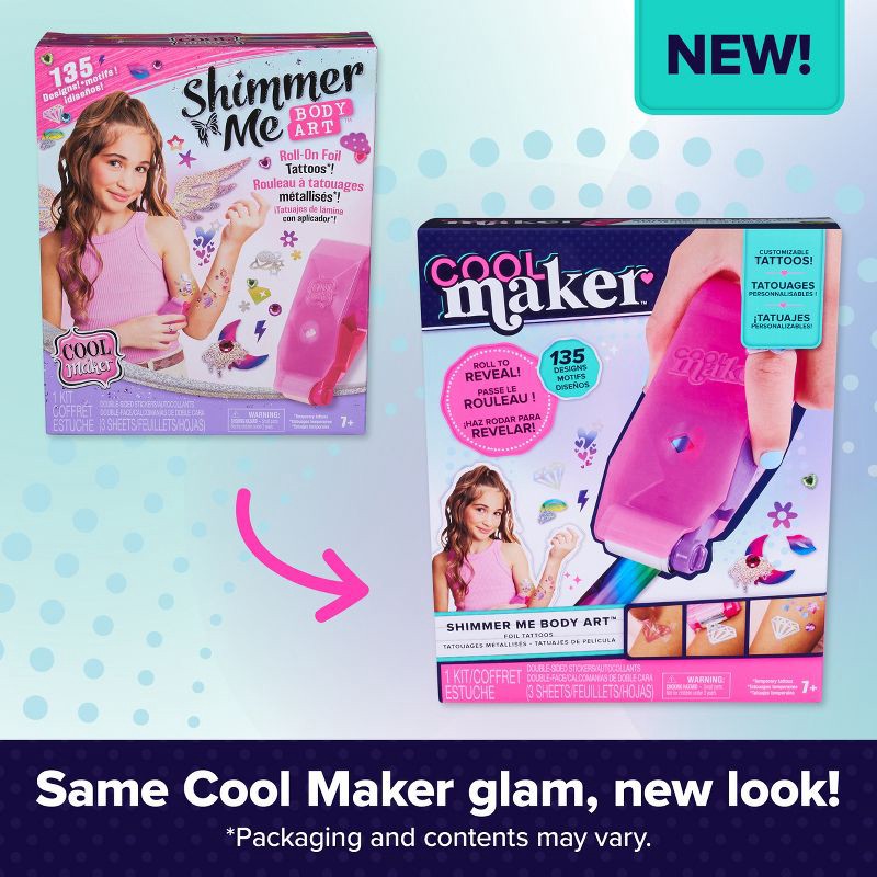 slide 6 of 10, Cool Maker 8pc Shimmer Me Body Art Beauty Kit, 8 ct