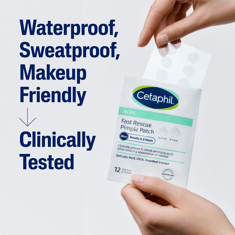 slide 14 of 14, Cetaphil Acne Spot Pimple Patches with Salicylic Acid - 24ct​, 24 ct