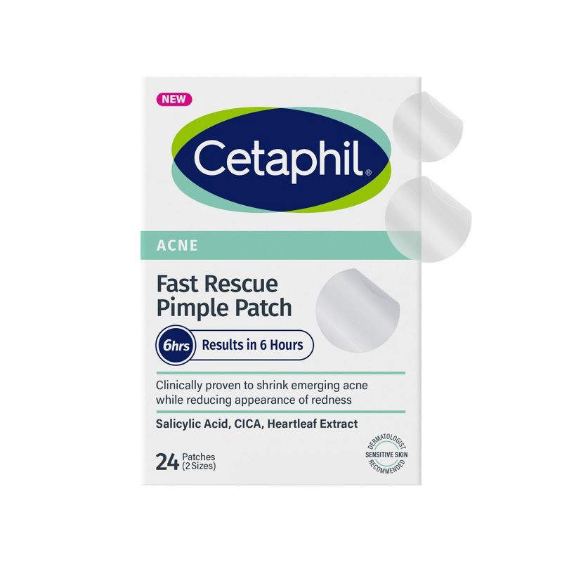 slide 8 of 14, Cetaphil Acne Spot Pimple Patches with Salicylic Acid - 24ct​, 24 ct
