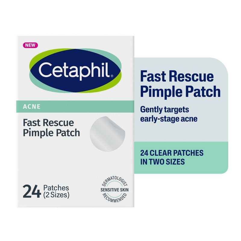 slide 9 of 14, Cetaphil Acne Spot Pimple Patches with Salicylic Acid - 24ct​, 24 ct