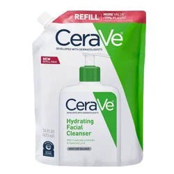 CeraVe Hydrating Face Wash with Hyaluronic Acid and Glycerin for Normal to Dry Skin - Refill - 16 fl oz