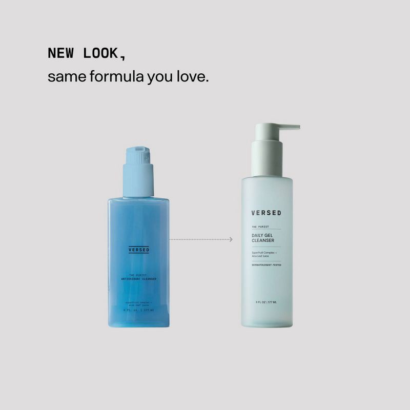 slide 3 of 8, Versed The Purist Daily Gel Cleanser - 6 fl oz, 6 fl oz