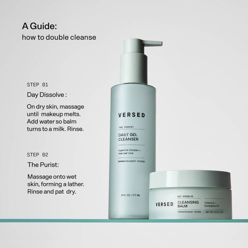 slide 5 of 8, Versed The Purist Daily Gel Cleanser - 6 fl oz, 6 fl oz