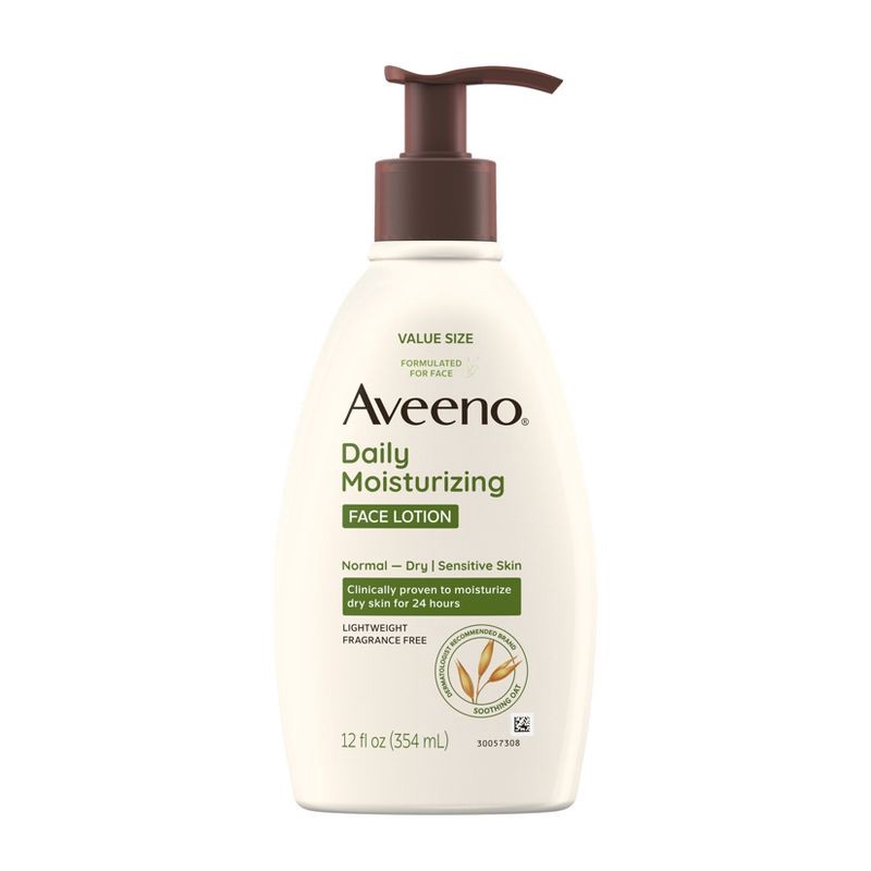 slide 11 of 11, Aveeno Daily Moisture Face Lotion - 12 fl oz, 12 fl oz