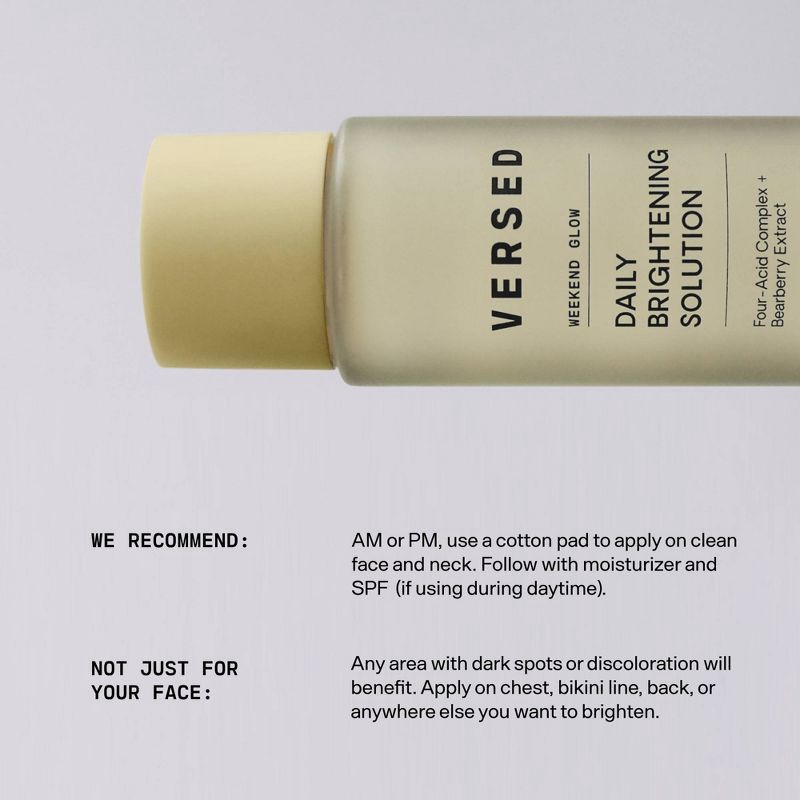 slide 5 of 8, Versed Weekend Glow Daily Brightening Solution - 4 fl oz, 4 fl oz