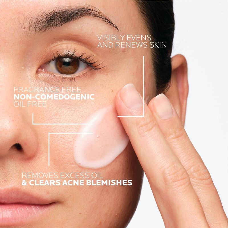 slide 4 of 9, La Roche Posay Effaclar Dual Action Acne Face Cleanser with 4% Benzoyl Peroxide - 6.7 fl oz, 6.7 fl oz