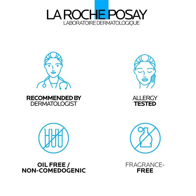 slide 8 of 9, La Roche Posay Effaclar Dual Action Acne Face Cleanser with 4% Benzoyl Peroxide - 6.7 fl oz, 6.7 fl oz