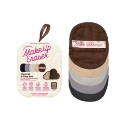 MakeUp Eraser Skin Care Neutrals 5 Day Set - 5ct: Basic Cleansing, Microfiber Material, Facial Sponges