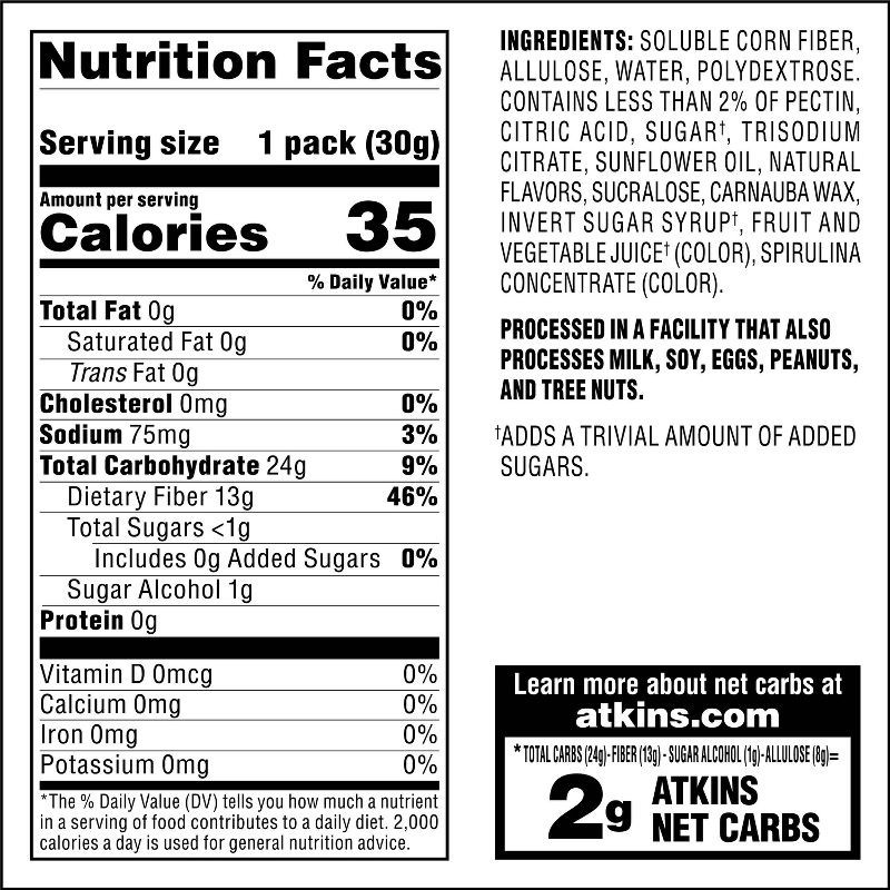 slide 5 of 7, Atkins Endulge Bear Gummies - Sweet - 6.35oz/6pk, 6.35 oz, 6 ct