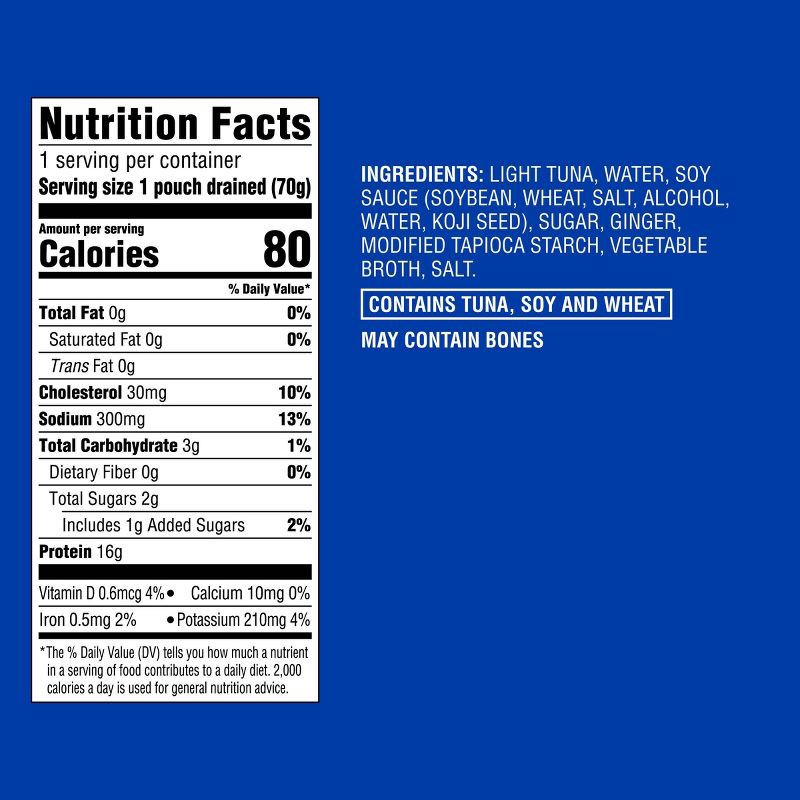 slide 4 of 4, Soy Sauce Chunk Light Tuna 2.6oz - Good & Gather™, 2.6 oz