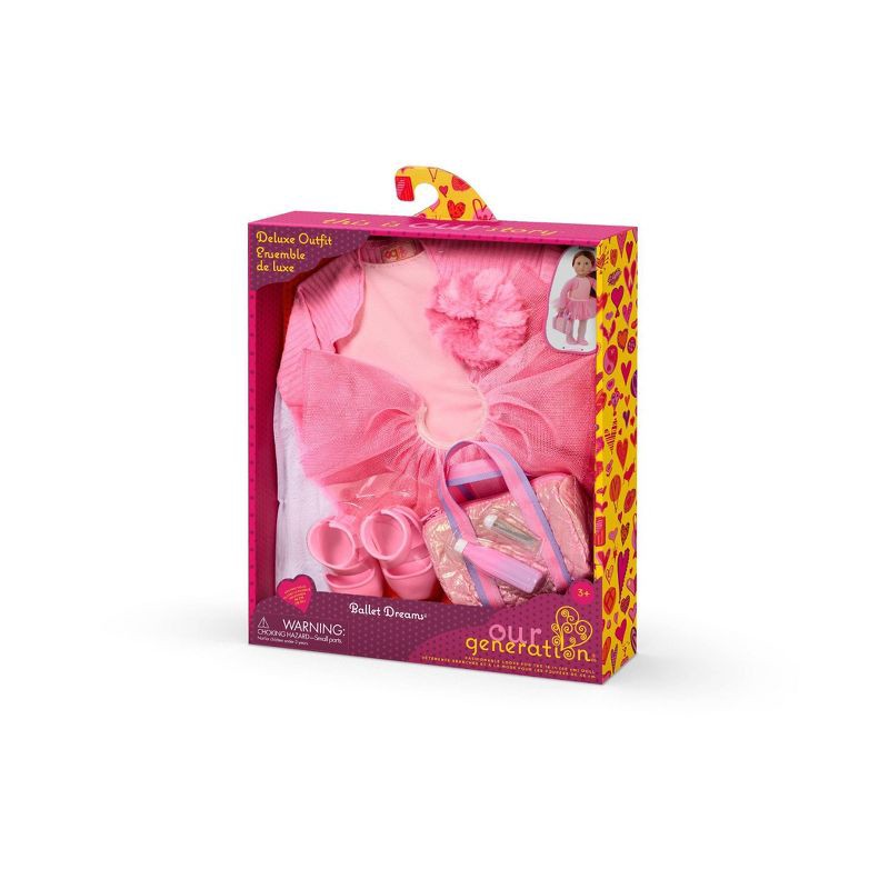 slide 6 of 6, Our Generation Ballet Dreams Pink Outfit and Dance Accessories for 18" Dolls, 1 ct