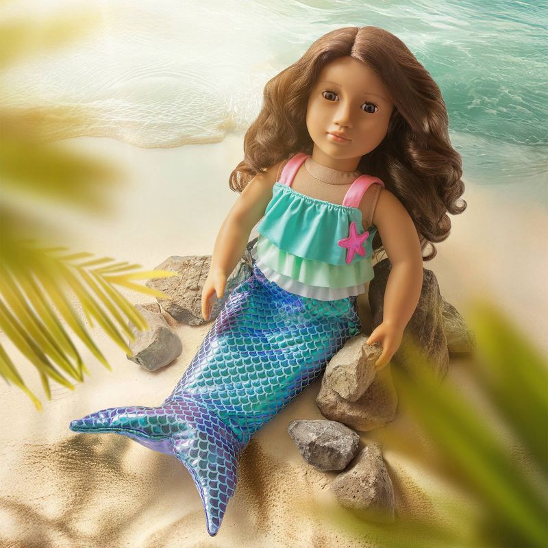 slide 2 of 6, Our Generation Mermaid Dreams Swimsuit Outfit and Beach Accessories for 18" Dolls, 1 ct
