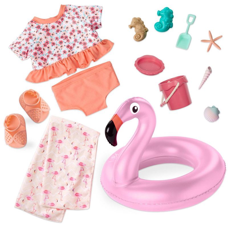 slide 6 of 8, Our Generation Gabriela Posable 18" Doll with Beach Accessories and Storybook, 1 ct