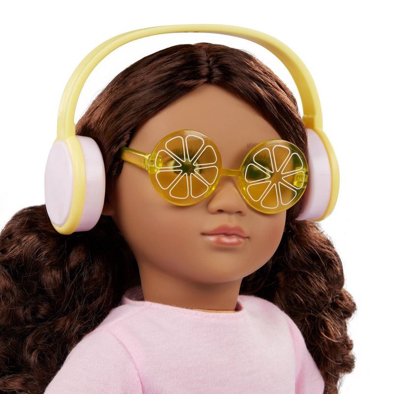 slide 4 of 6, Our Generation Rollerblades and Lemonade Outfit with Rainbow Roller Skates and Accessories for 18" Dolls: 7 Pieces Set, 7 ct