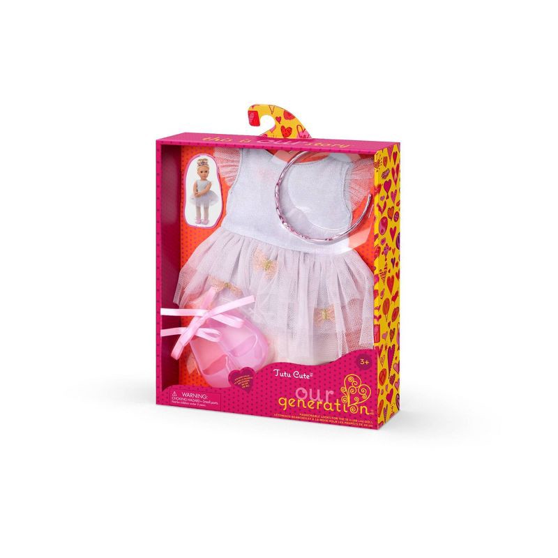 slide 6 of 6, Our Generation Tutu Cute Ballet Dress Outfit and Tiara for 18" Dolls, 1 ct