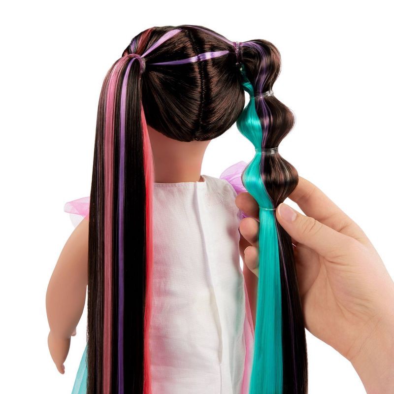 slide 6 of 8, Our Generation Tina 18" Rainbow Hair Grow Doll with Hair Clips and Styling Book Accessories, 1 ct