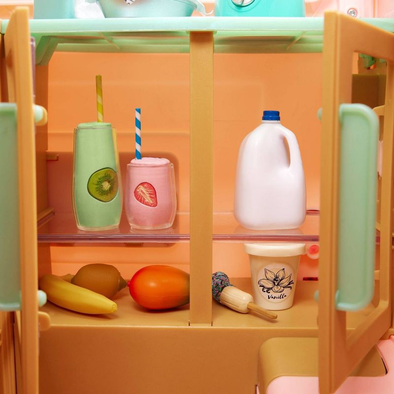 slide 11 of 15, Our Generation On the Move Food Truck Vehicle Playset Accessory for 18" Dolls: 54-Piece Toy Set with Play Food, 1 ct