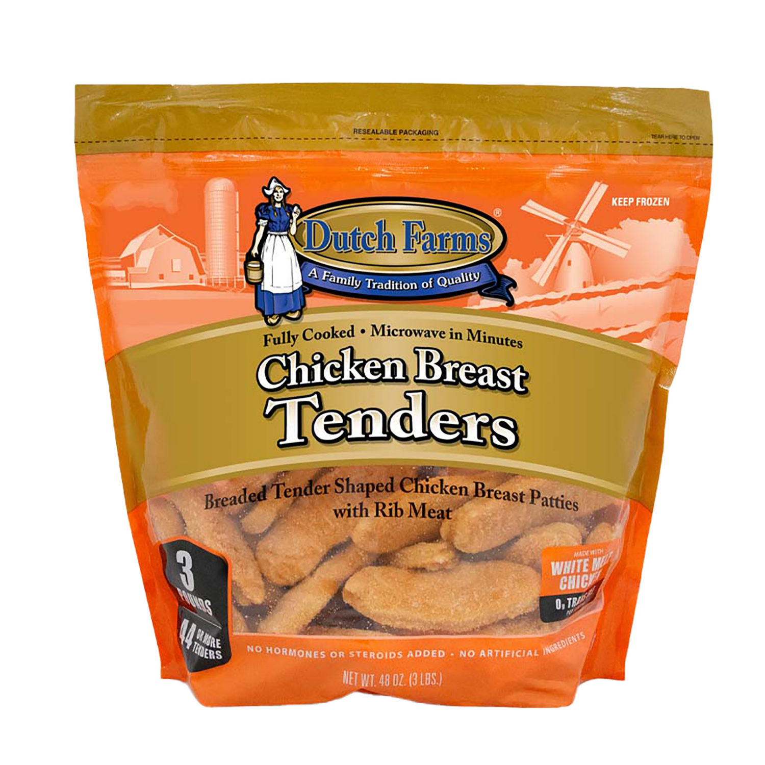 slide 1 of 2, Dutch Farms Breaded Chicken Tenders, 48 oz