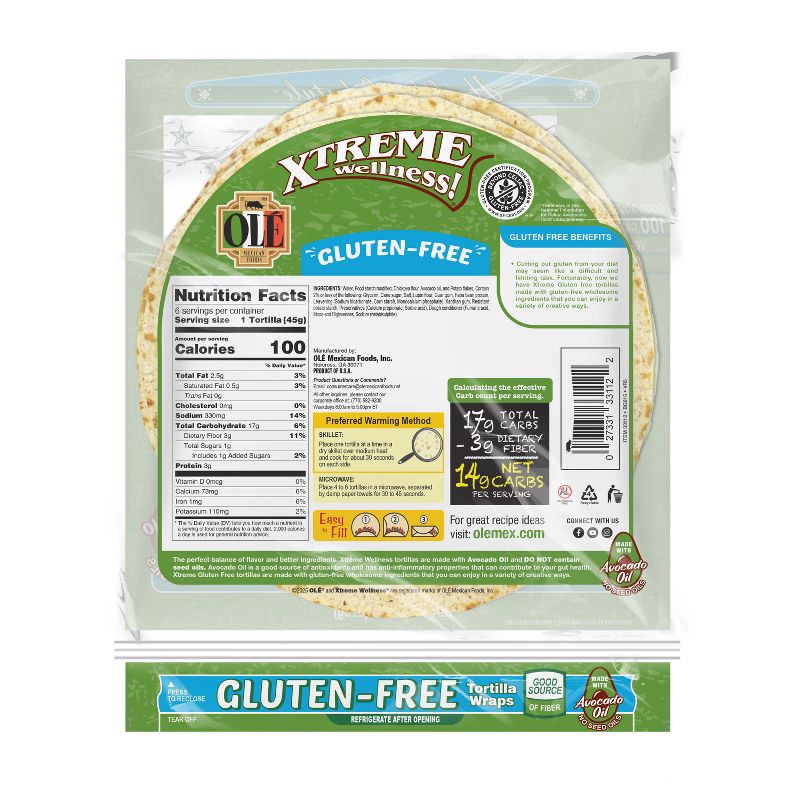 slide 2 of 5, Ole Xtreme Wellness Gluten Free Soft Taco - 9.5oz, 9.5 oz