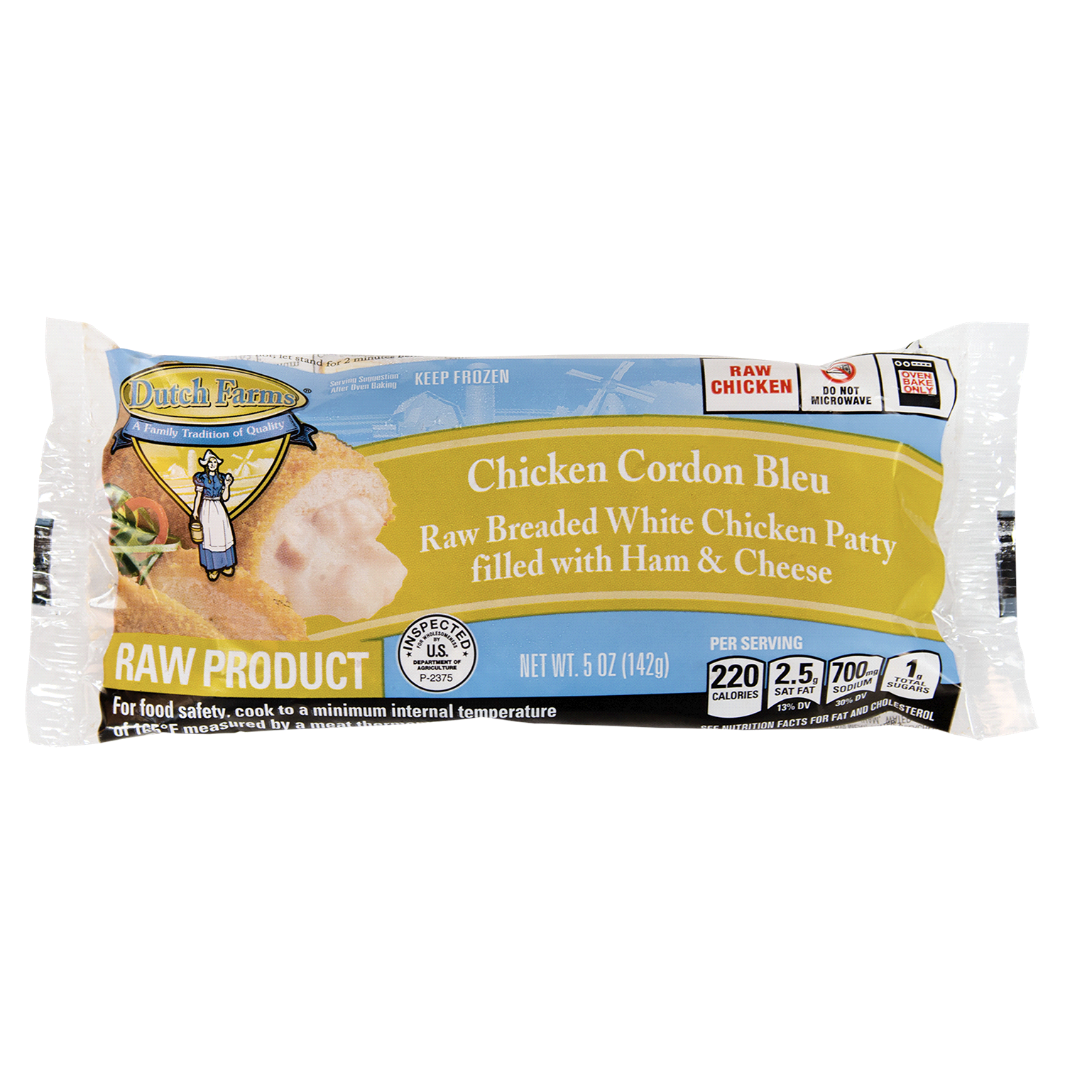 slide 1 of 1, Dutch Farms Cordon Bleu Kiev, 5 oz, 5 oz