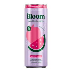 BLOOM NUTRITION Sparkling Energy Drink - Strawberry Watermelon - 12 fl oz Can