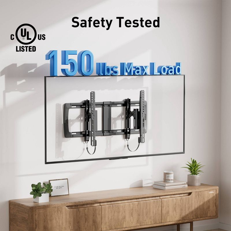 slide 3 of 10, ErgoAV Extend and Tilt TV Mount 42"- 98" TVs: Wall Mount for 200x100, 600x400 VESA, 1 ct