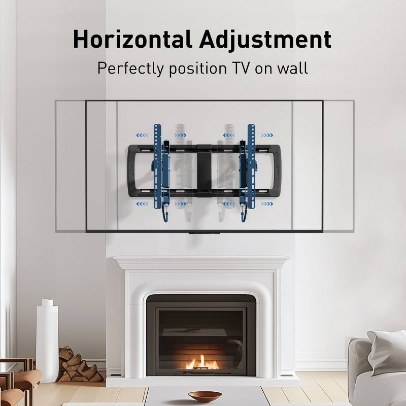 slide 6 of 10, ErgoAV Extend and Tilt TV Mount 42"- 98" TVs: Wall Mount for 200x100, 600x400 VESA, 1 ct