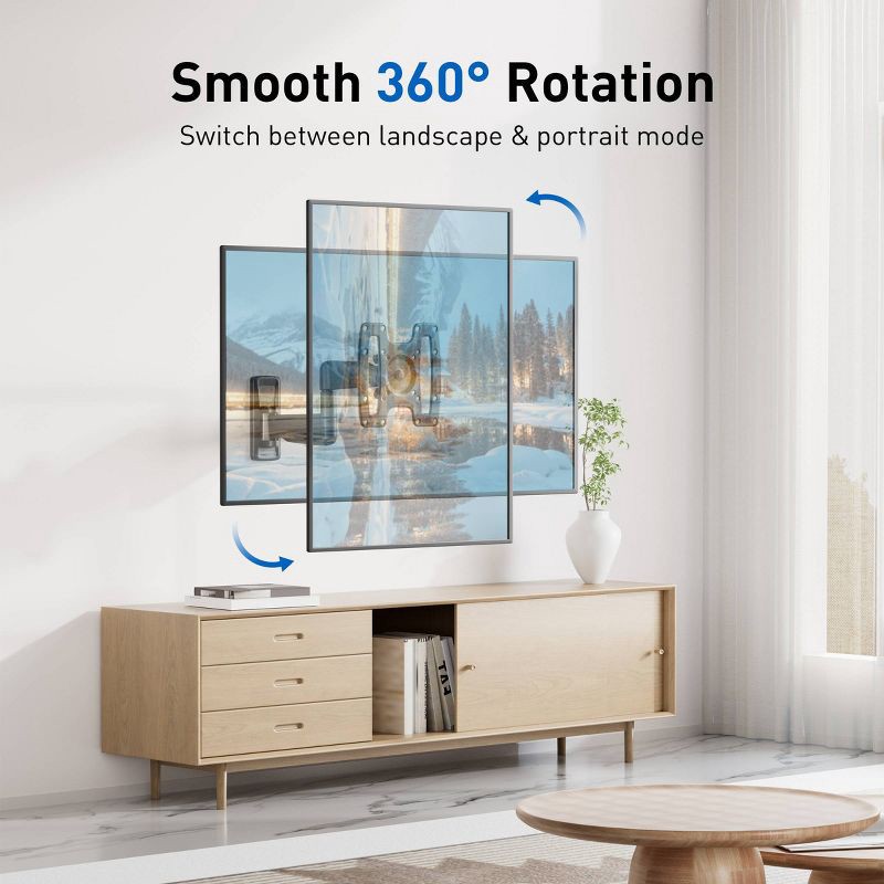 slide 5 of 8, ErgoAV Small Motion TV Wall mount 19"- 43" TVs, 1 ct