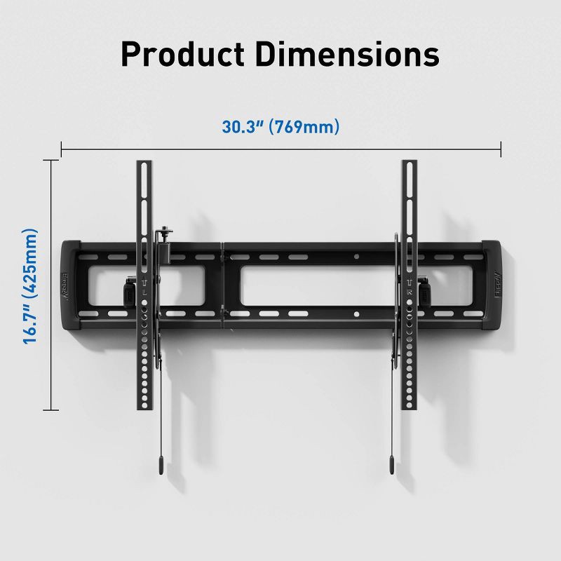 slide 2 of 8, ErgoAV Large Tilt TV Mount 32"- 86" TVs, 1 ct