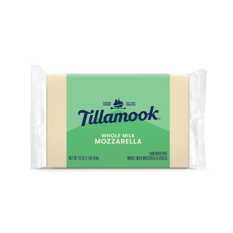 slide 1 of 5, Tillamook Whole Milk Mozzarella Cheese Block - 16oz, 16 oz