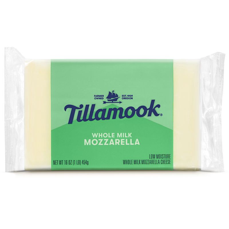 slide 1 of 9, Tillamook Whole Milk Mozzarella Cheese Block - 16oz, 16 oz