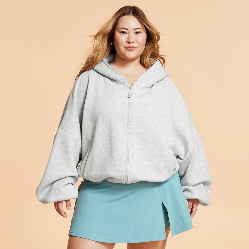 Blogilates Women's Marshmallow Full Zip Hooded Sweatshirt