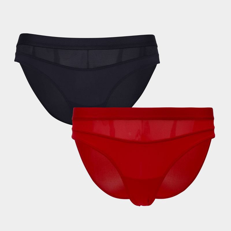 slide 1 of 5, Parade Women's 2pk Briefs - Eightball/Balloon XXL: Recycled Nylon, Spandex, Cotton Gusset, Knit Fabric, 2 ct