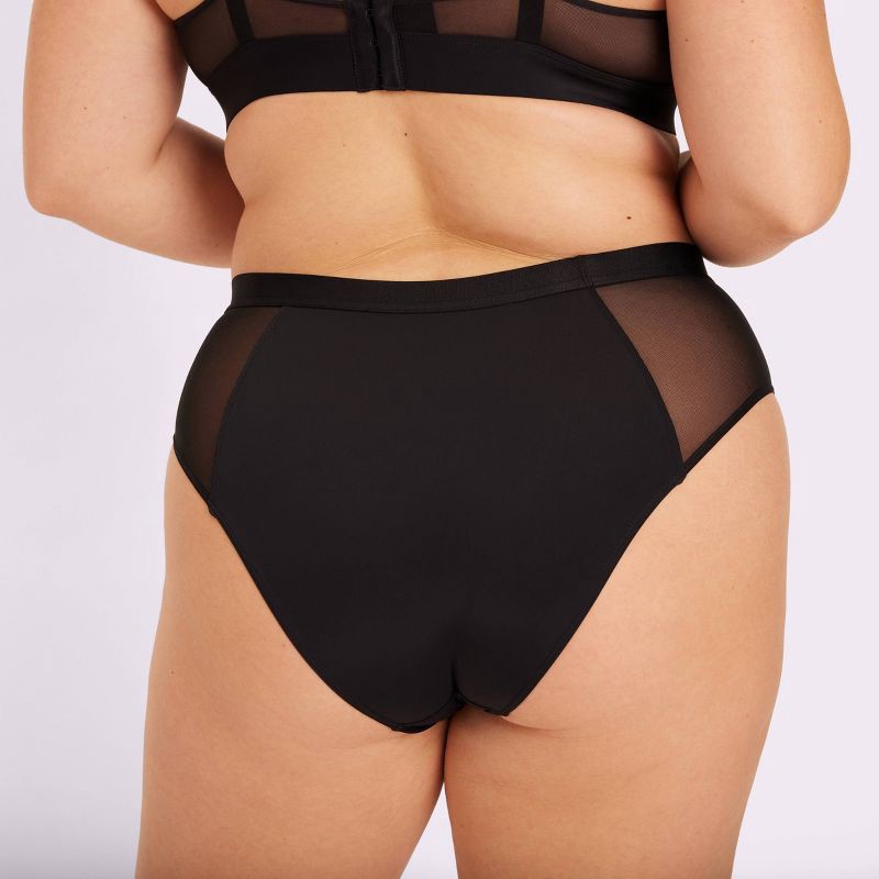 slide 5 of 5, Parade Women's 2pk High Rise Briefs - Eightball/Hot Honey XXXL: Recycled Nylon, Spandex, Cotton Gusset, 2 ct